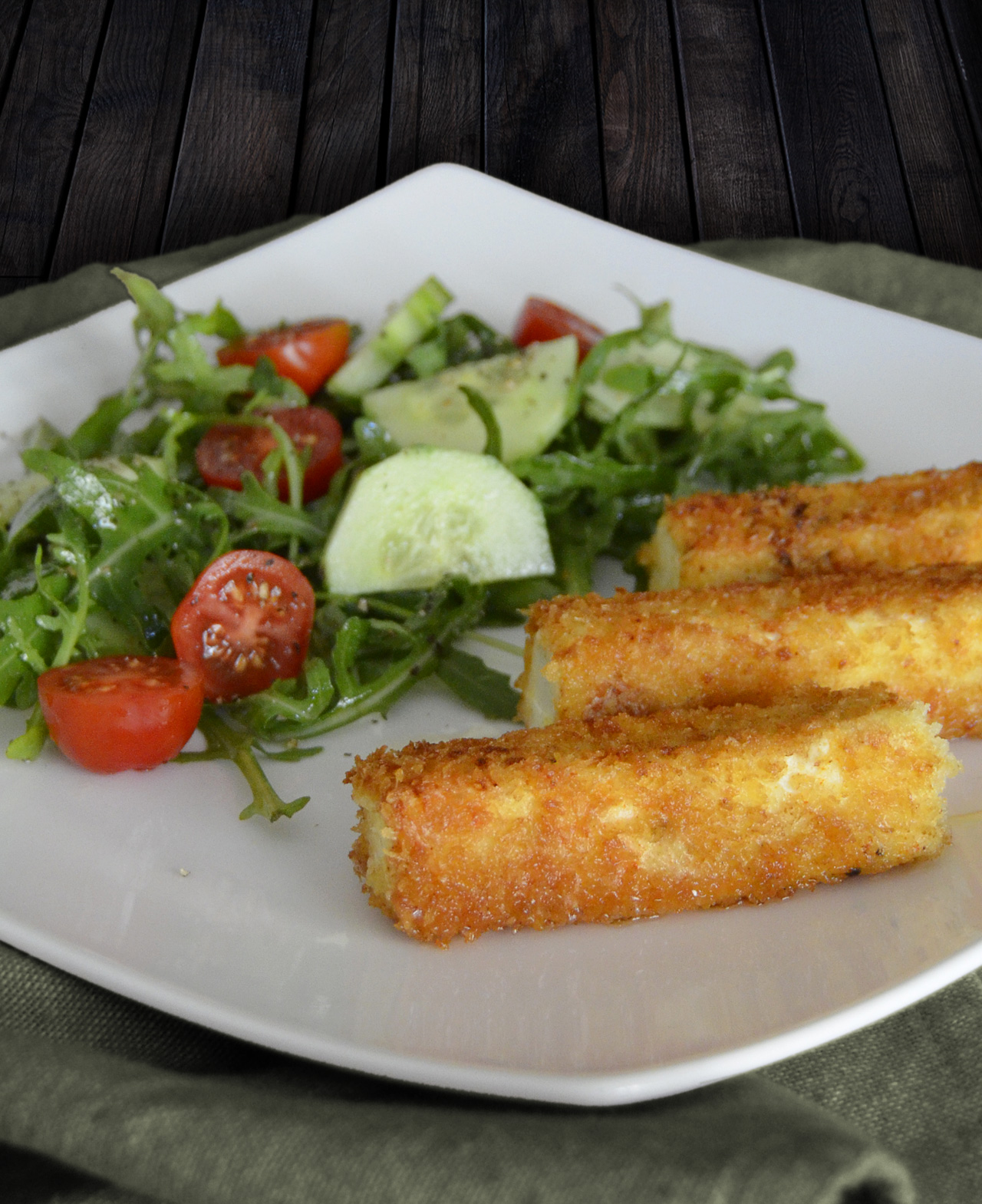 Panierter Feta Mit Rucola Notizen Aus Der Provinz