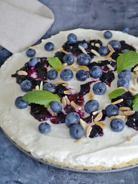 Heidelbeer-Käsekuchen ohne Backen