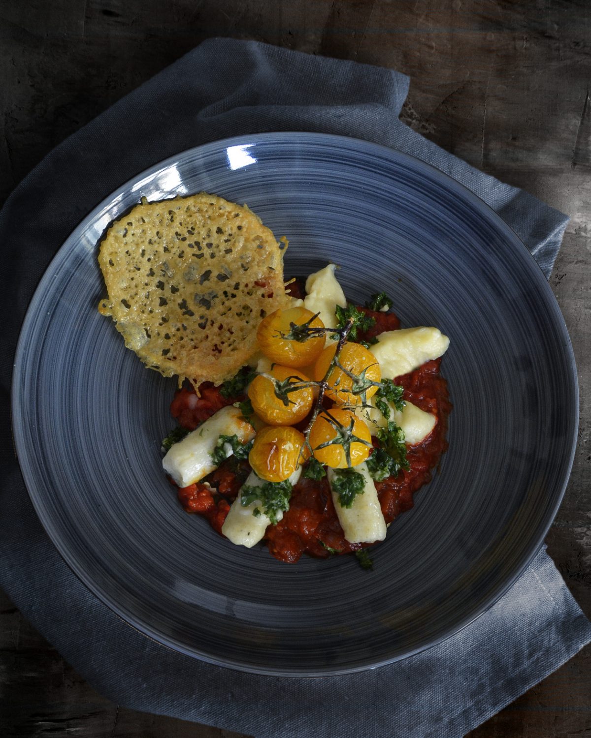 Gnocchi auf Tomatensoße