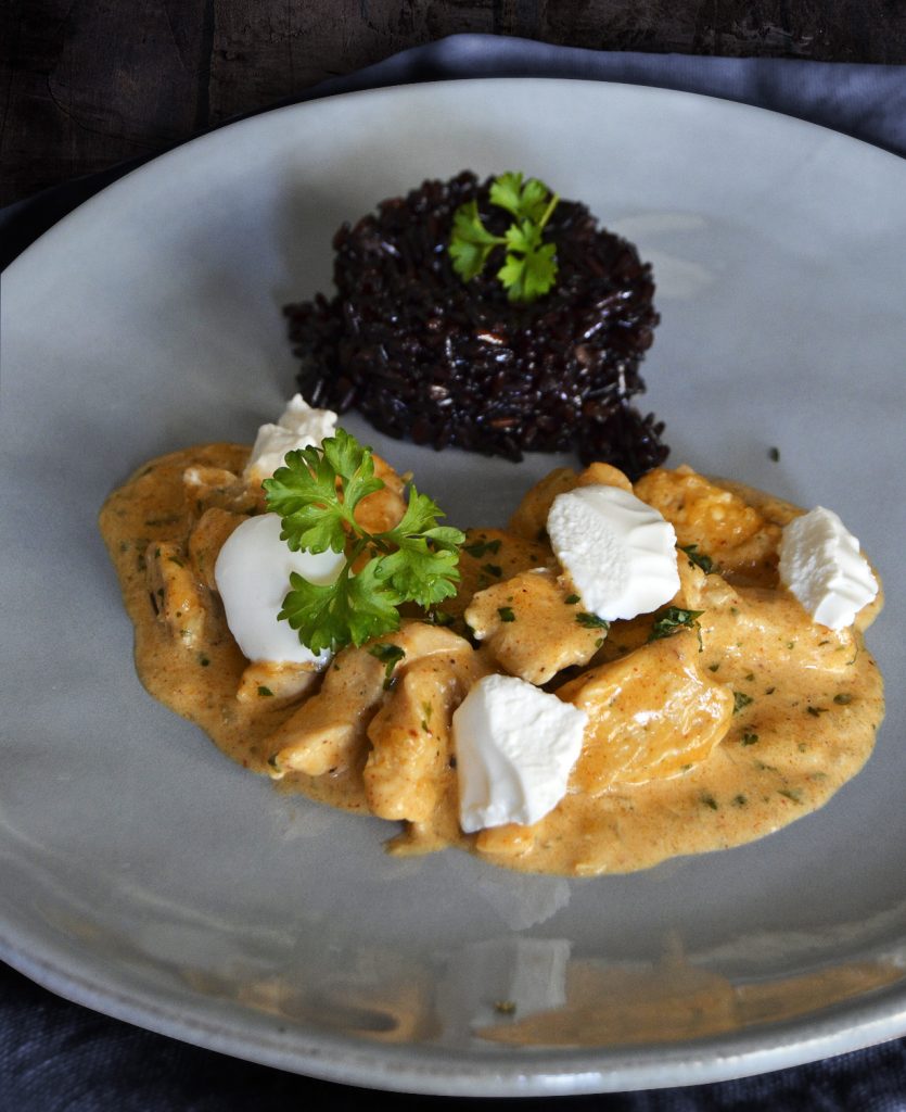 Hähnchenpfanne mir Ricotta und Paprika