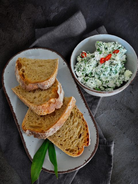 Bärlauchcreme mit Feta