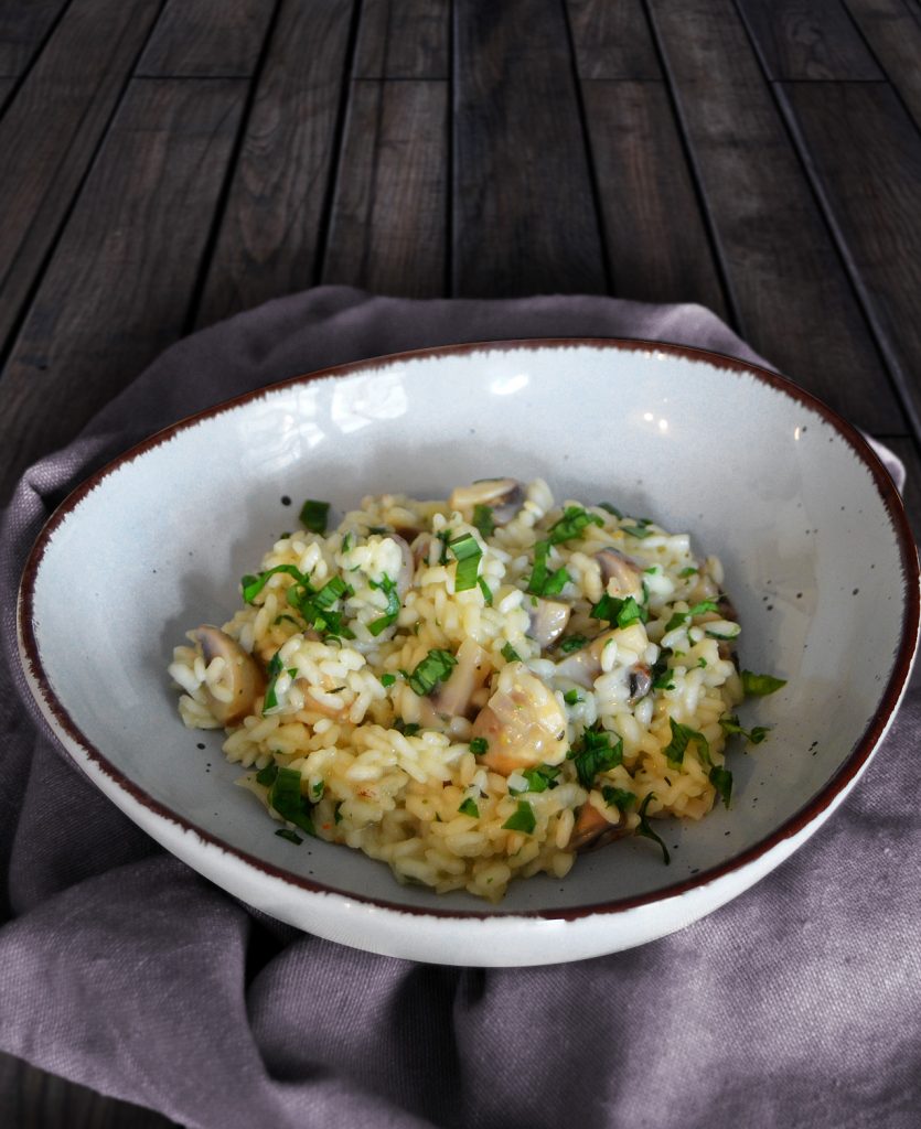 Pilz-Risotto mit Bärlauch