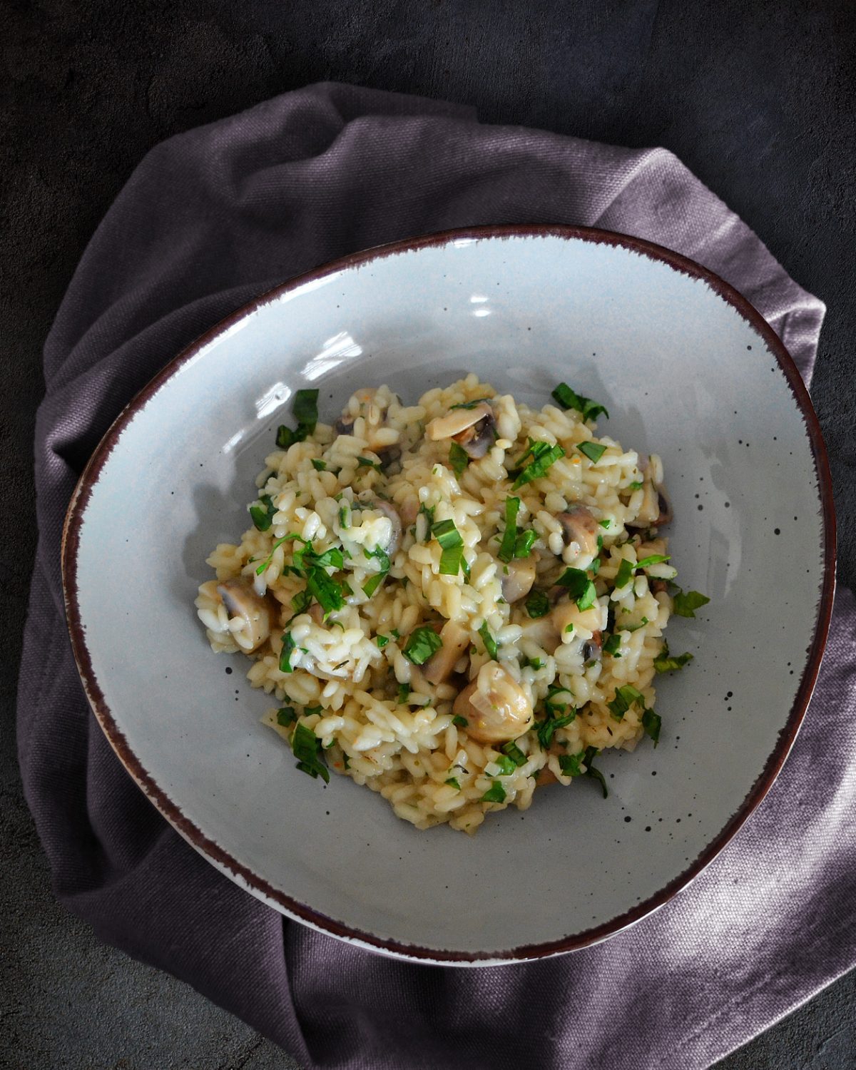 Pilz-Risotto mit Bärlauch