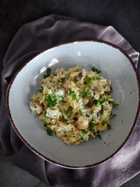 Pilz-Risotto mit Bärlauch