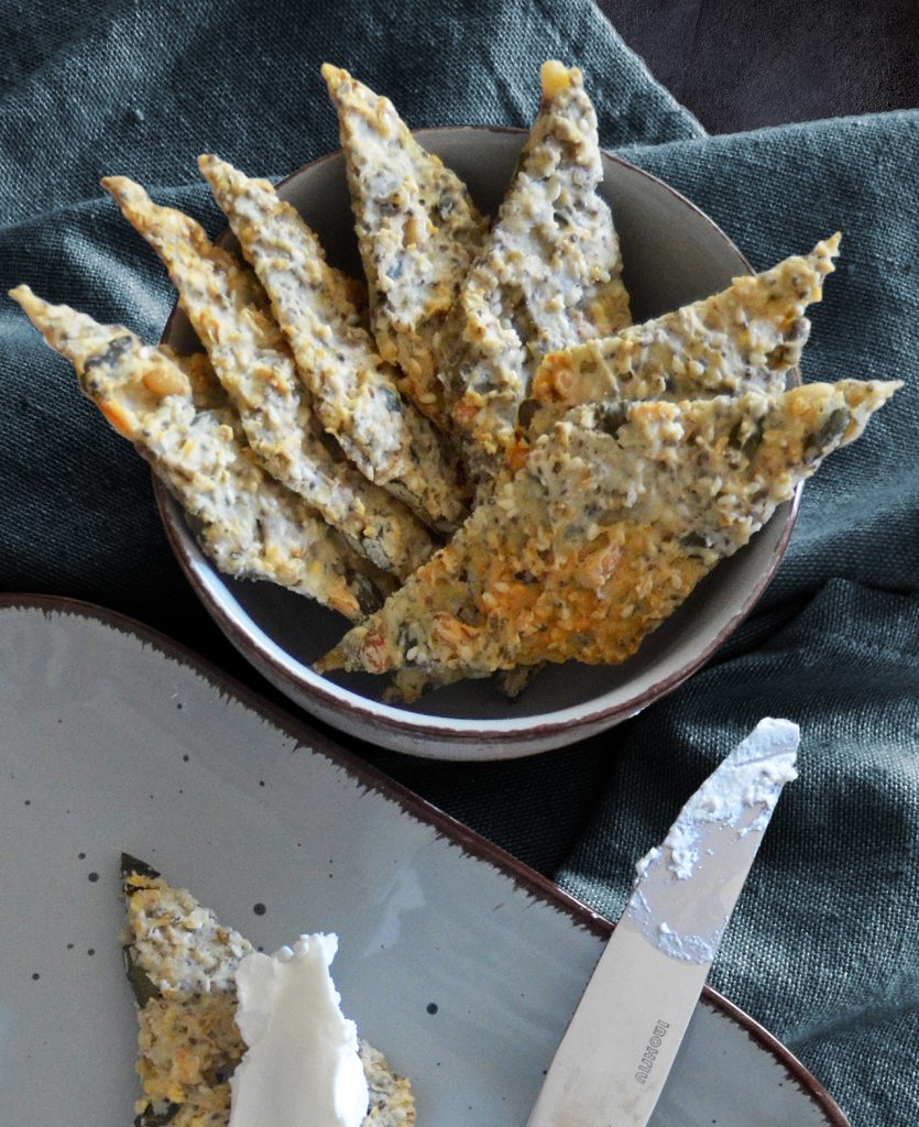 Knäckebrot mit Parmesan