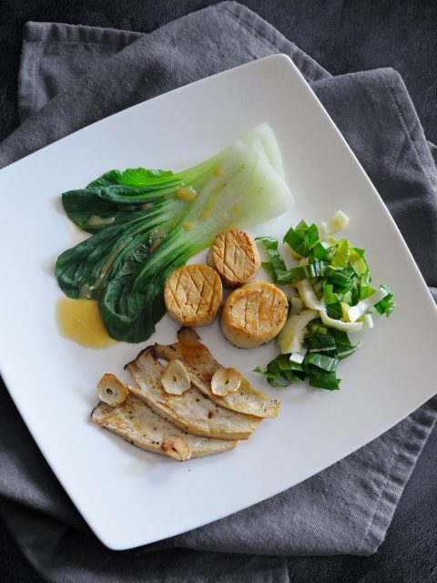 Zweierlei von Pak Choi und vom Kräuterseitling