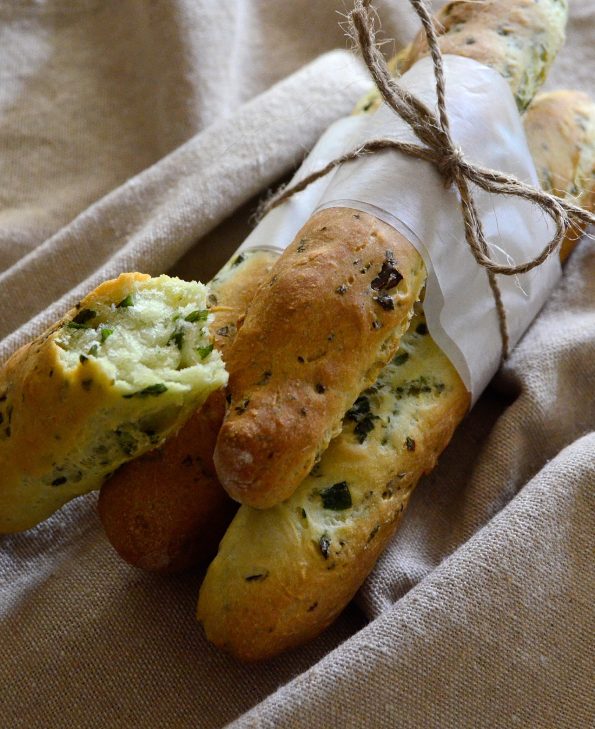 Mini Bärlauch Baguette