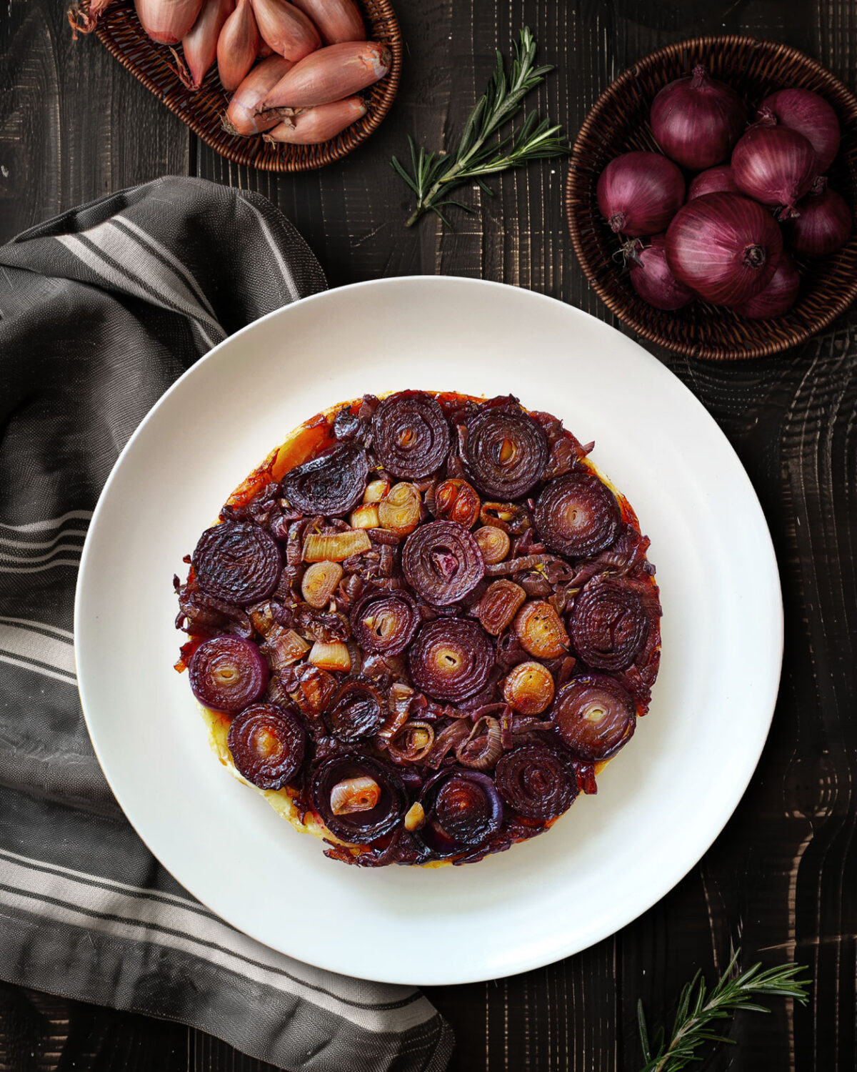 Tarte Tatin mit Zwiebeln