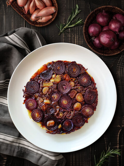 Tarte Tatin mit Zwiebeln