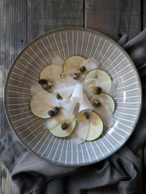 Kohlrabi-Zucchini-Carpaccio