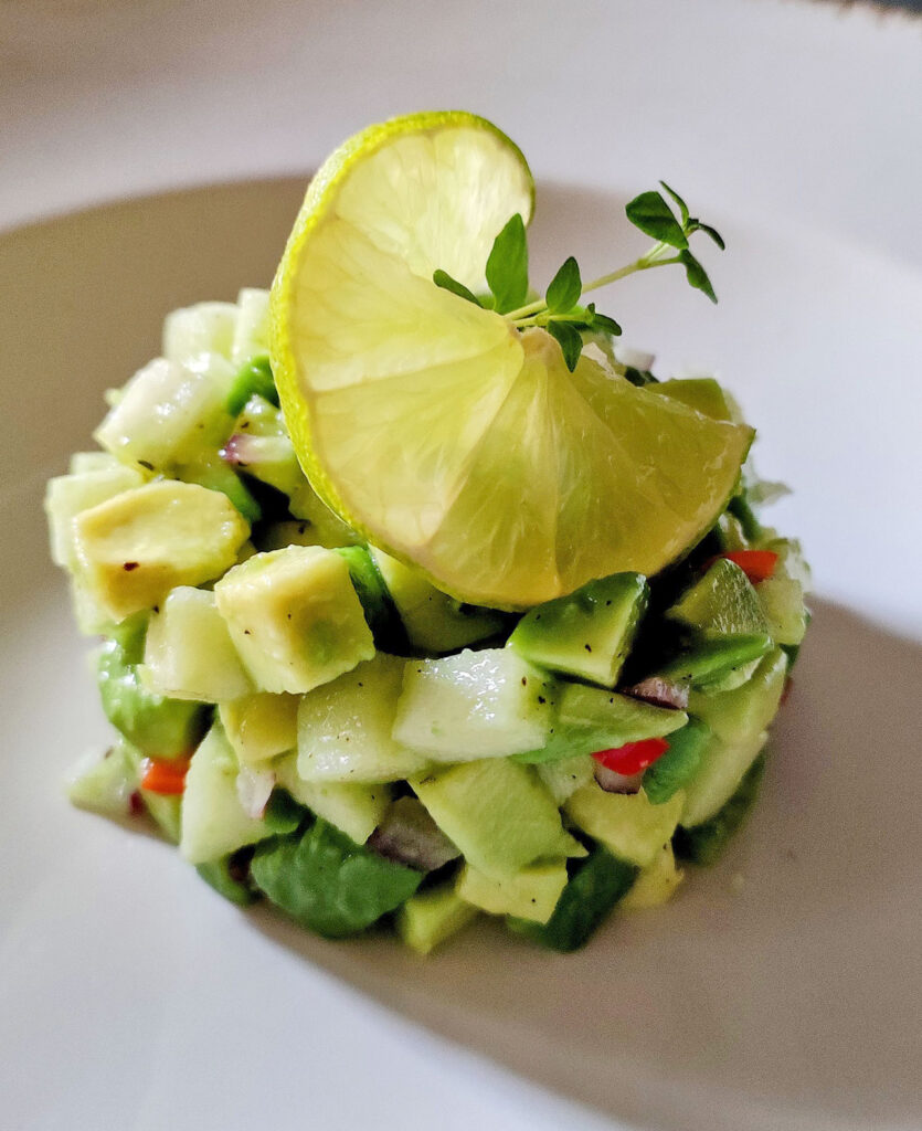 Avocado-Apfel-Türmchen